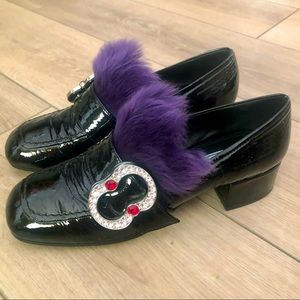 Prada patent loafers size 38.